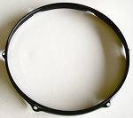 Black Powder Coated 10" 2.3mm 6-Lug Batter Hoop